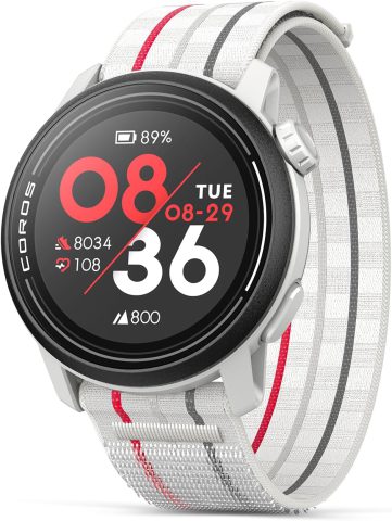 COROS Relógio esportivo PACE 3 GPS (Nylon Branco)