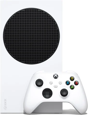Console Xbox Series S branco com controle sem fio