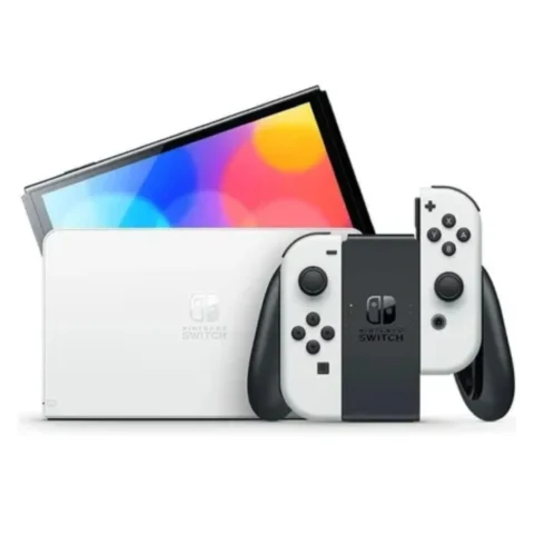 Console Nintendo Switch OLED branco com Joy-Con