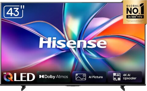 Smart TV Hisense 43 polegadas 4K Hi-QLED 43Q6QVV