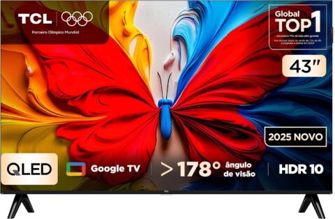 Smart TV TCL 43 polegadas QLED 43S5K Google TV